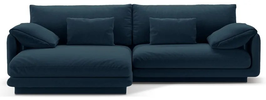 Тъмносин ъглов диван (ляв ъгъл) Torino – Micadoni Home