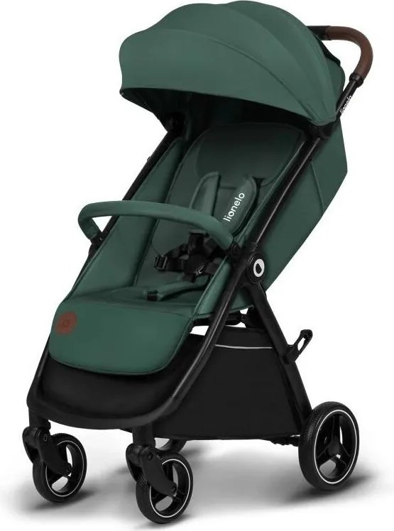 Lionelo - Бебешка количка INGRID зелена/черна