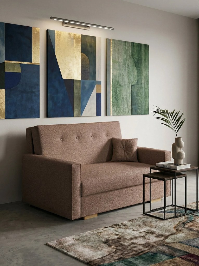 Диван Viva Sonic II двуместен-Кафяв