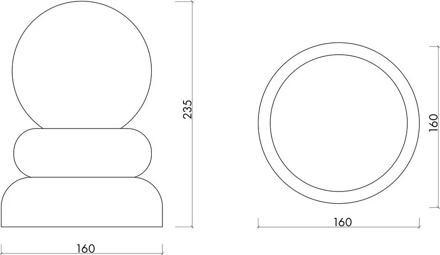 Настолна лампа от масивна дървесина в петролен цвят/оранжева със стъклен абажур (височина 24 cm) Otem – noo.ma