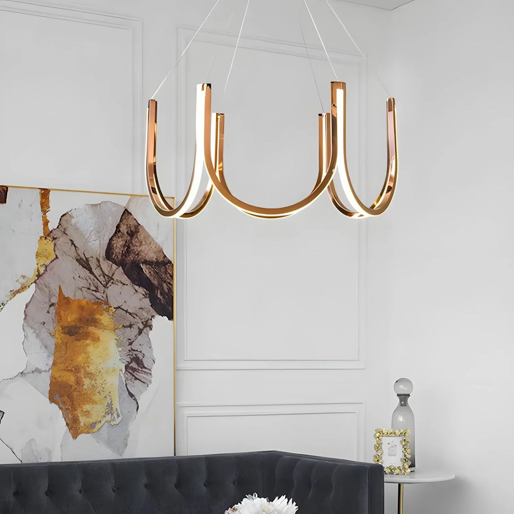 Висяща LED лампа APP1749-CP Gold