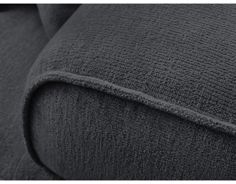 Тъмносив шенилов диван 237 cm Whesley – Bobochic Paris