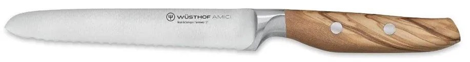 Wüsthof AMICI нож за хляб 14 см, дръжка от маслиново дърво