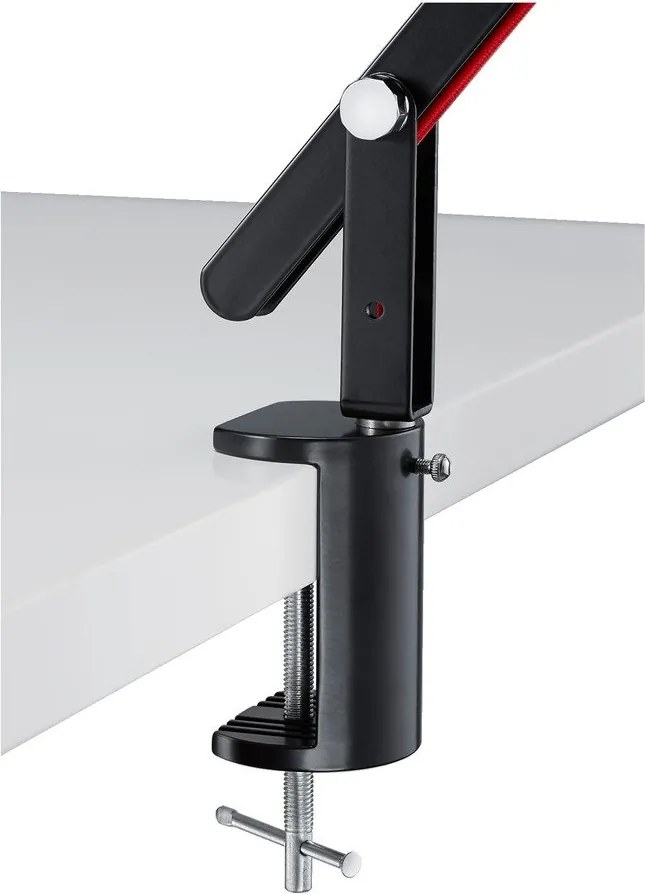 Черна LED настолна лампа с огъваща се структура (височина 90 cm) Amsterdam – Trio