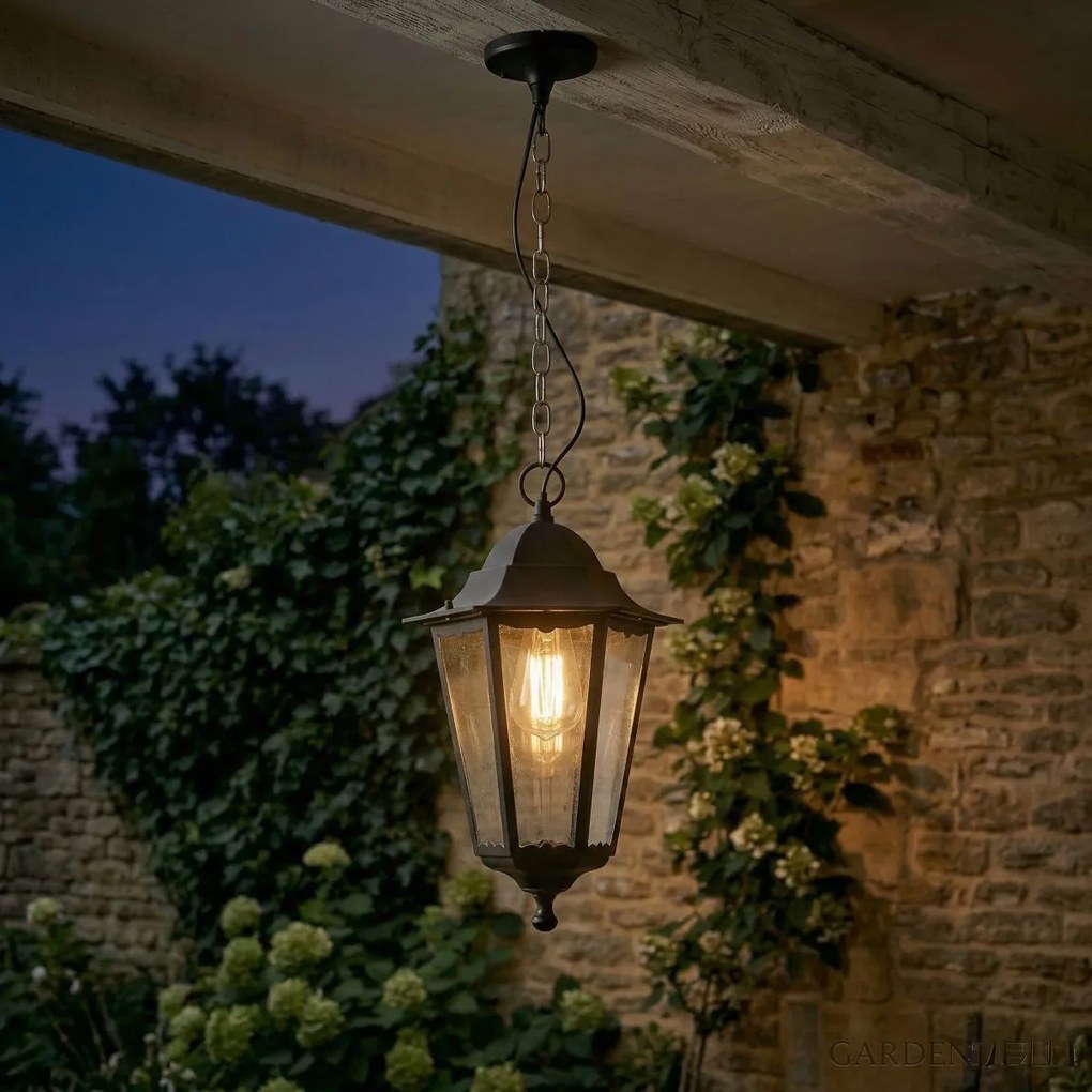 Класически висящ аплик за външна употреба черен IP44 - Havana Up