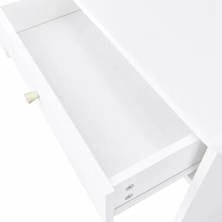 Модерна тоалетка с кръгло LED огледало
