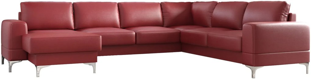 Ъглов диван Radial Max II LTHR-Kokkino-Right