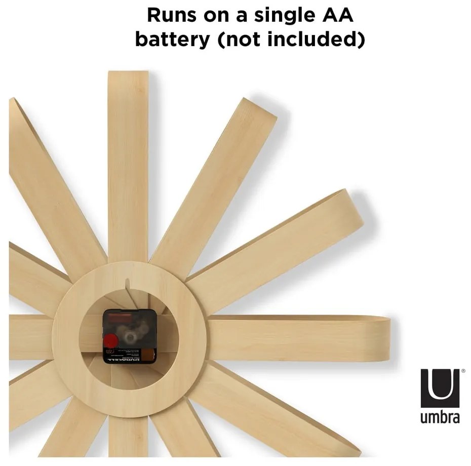 Стенен часовник ø 51 cm Ribbonwood – Umbra
