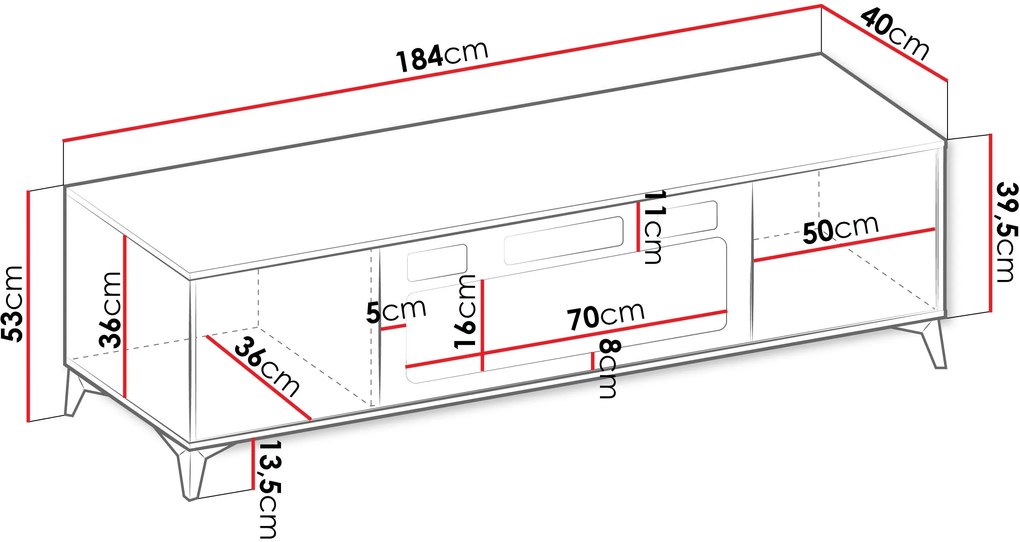 ТV шкаф Xylix 2D EF