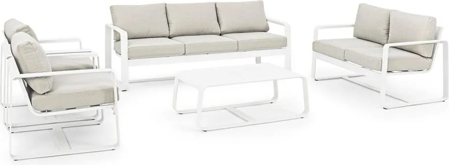 Бял метален градински стол Merrigan – Bizzotto