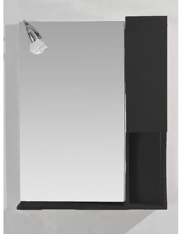Огледален PVC шкаф ICMC 1050 - 55B "ВАЛЕНТИНО" с осветление, 55x15x70см
