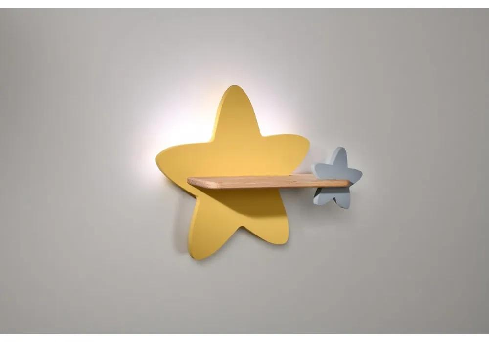 Жълто-бяло детско осветително тяло Star - Candellux Lighting