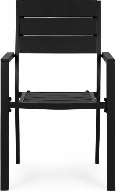 Комплект от 2 градински стола с товароносимост 150 кг Бял