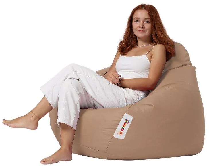 Градински пуф Premium XXL, цвят Норка