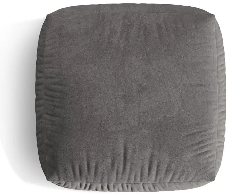 Сива кадифена модулна табуретка Martina – Micadoni