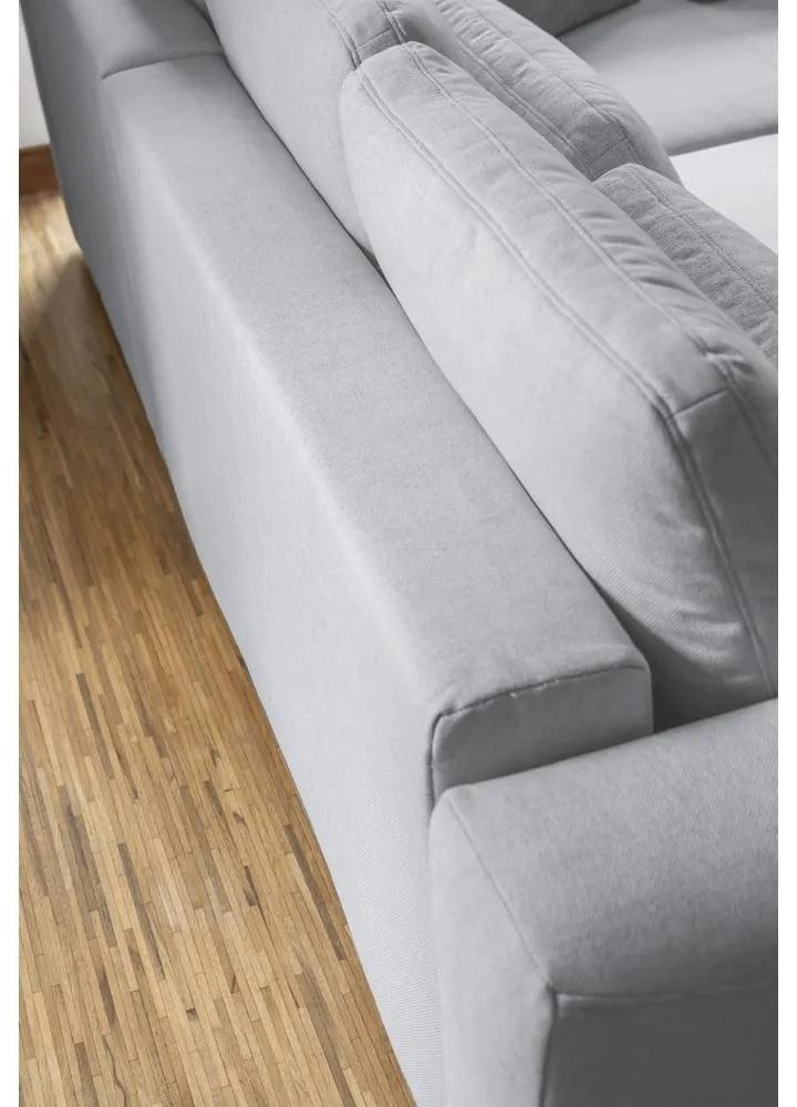 Светлосив ъглов разтегателен диван (променлив) Homely Tommy - Miuform