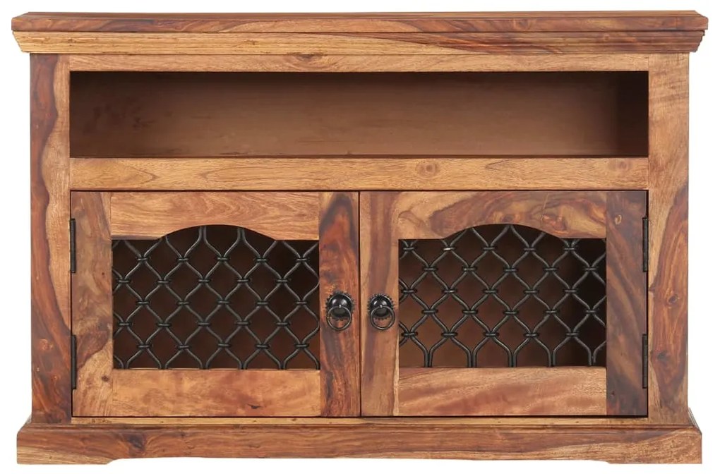 286393 vidaXL ТВ шкаф, 90x30x60 cм, акациево дърво масив