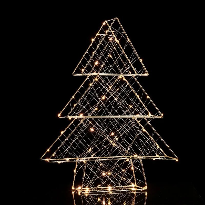 Декоративен LED 3D copper tree (10) парчета