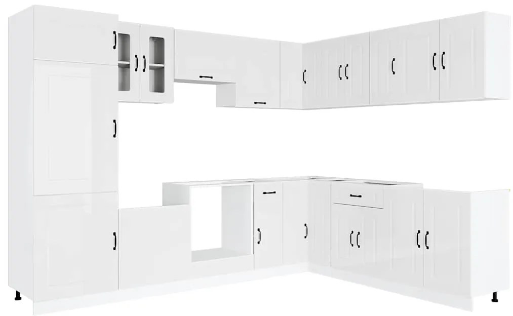 3314973 vidaXL Комплект кухненски шкафове от 14 части Kalmar, инженерно дърво