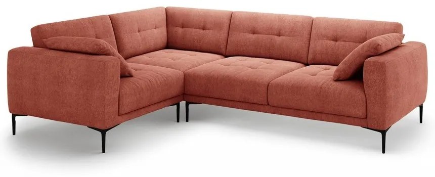 Ъглов диван в тухлен цвят (ляв ъгъл/L форма) Bemy – Micadoni