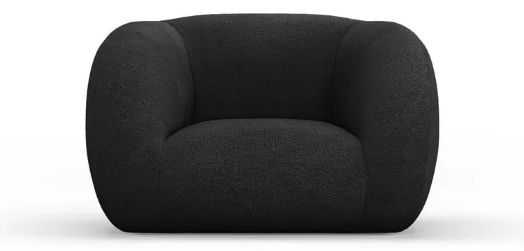 Тъмносив фотьойл от плат букле Essen - Cosmopolitan Design