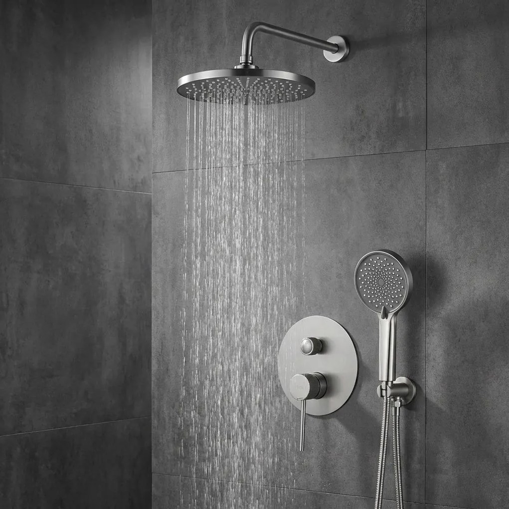 Душ система за вграждане Rea Lungo Stripe Nickel Brush