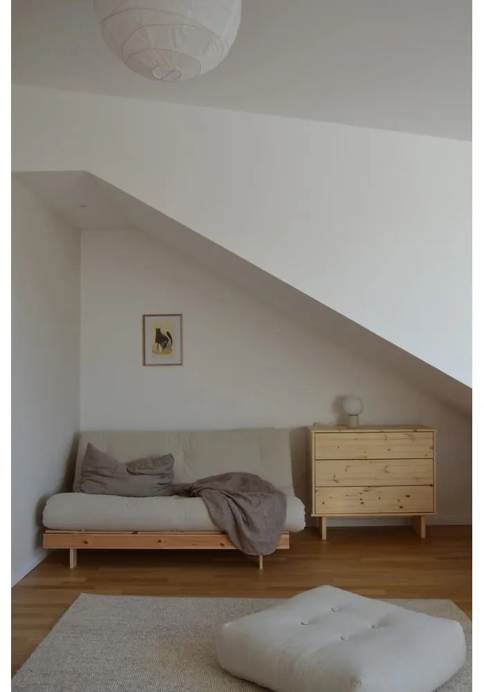 Кафяв разтегателен диван 160 cm Roots - Karup Design