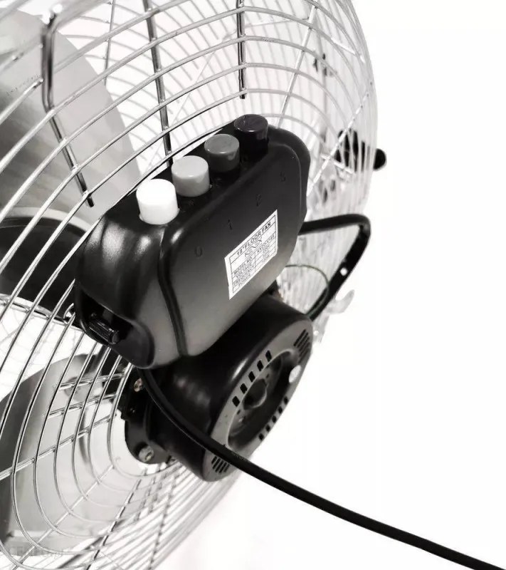 Вентилатор за под Esperanza EHF006 Cyclone, 110W, 45 см, 3 скорости, 116м3/мин, Алуминиеви перки, Сребрист/хром