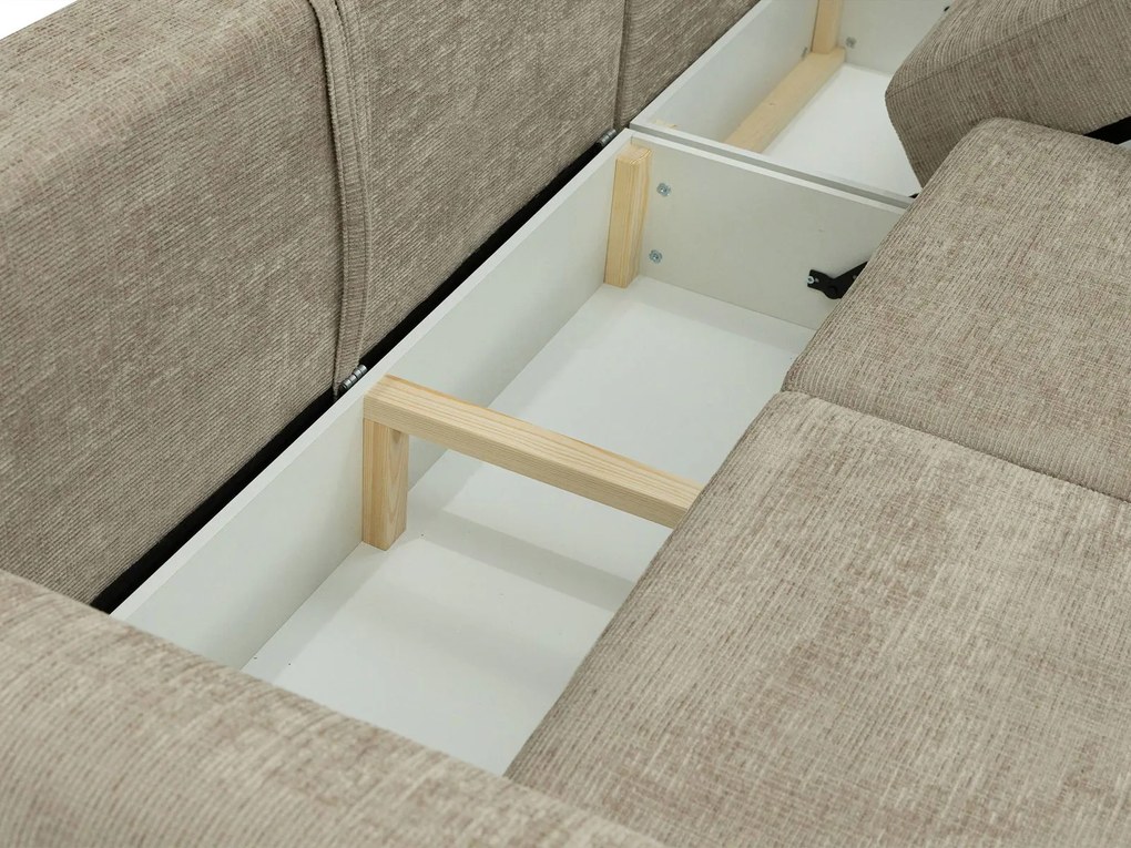 Ъглов диван Mormi-Бежов