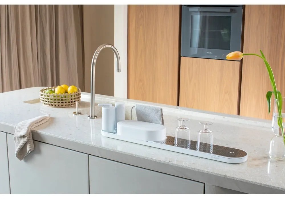 Бяла пластмасова стойка за препарати SinkStyle – Brabantia