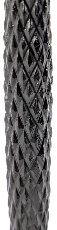 Лампа за маса в стил арт деко бронз с червена кадифена абажур 35 см - Areka