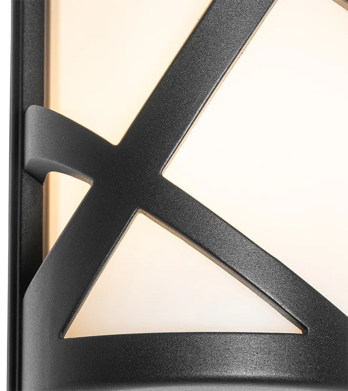 Модерна външна стенна лампа черна IP44 - Suzie