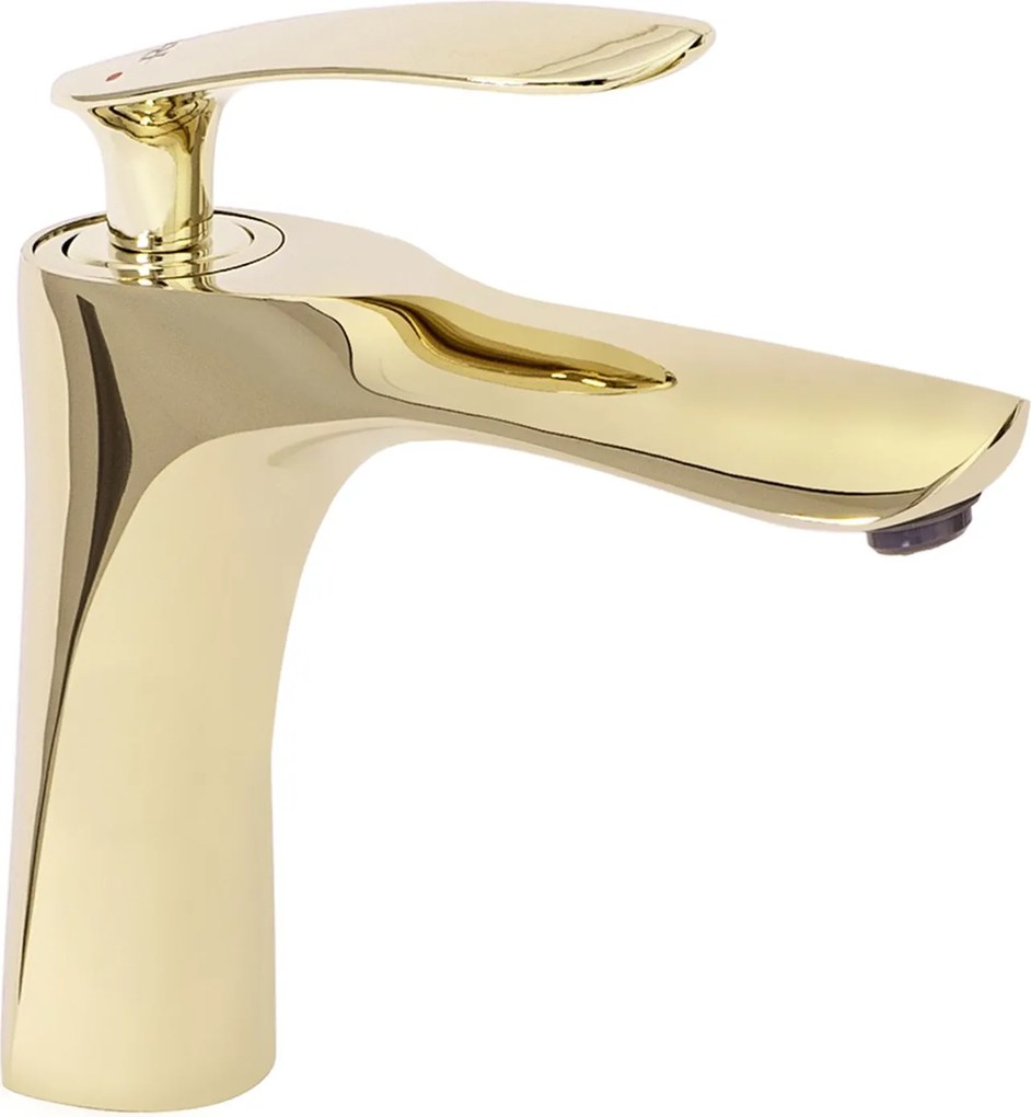 Смесител за мивка Rea Orbit Gold Low