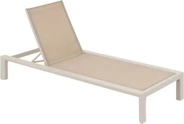 Единичен алуминиев шезлонг Hesperide Evasion, Цвят Глина