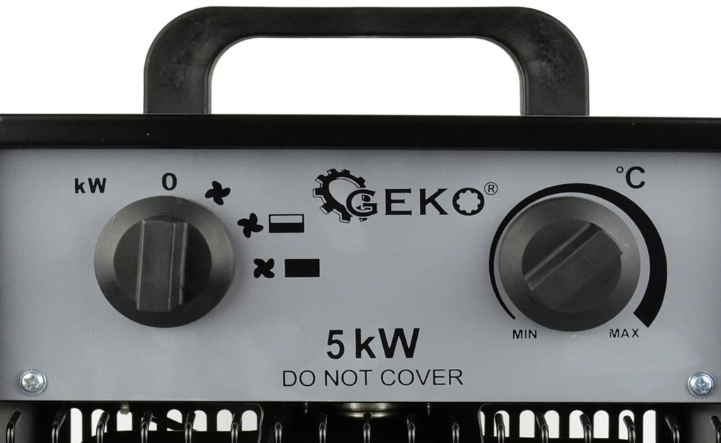 Електрически нагревател 5kW с вграден термостат + вентилатор G80402