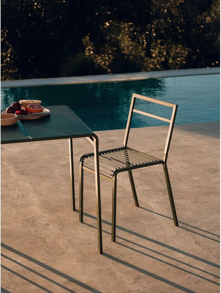 Зелен градински стол метален Oto – noo.ma