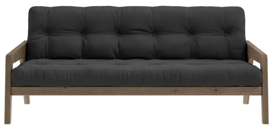 Сив разтегателен диван 204 cm Grab - Karup Design