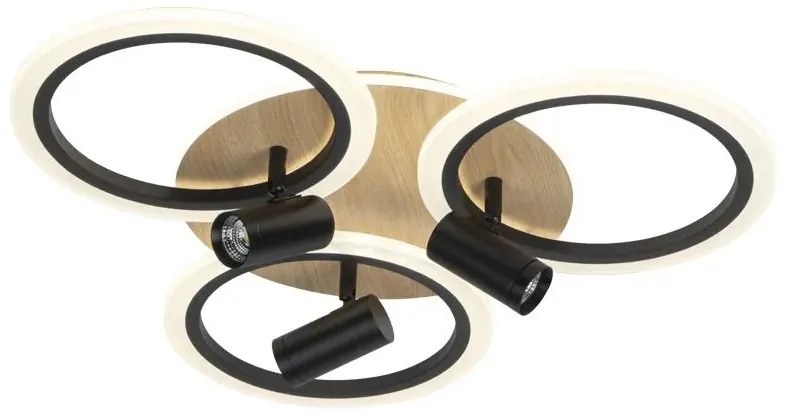 LED регулируемо таванно осветително тяло LED/70W/230V 3000-6500K черно/кафяво +