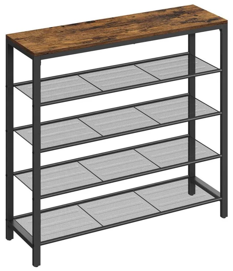 Обувница DAVOR кафява/черна