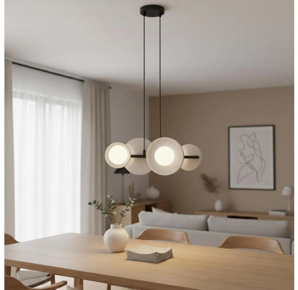 Полилей на кабел МОДЕЛ 4xG9/8W/230V бял