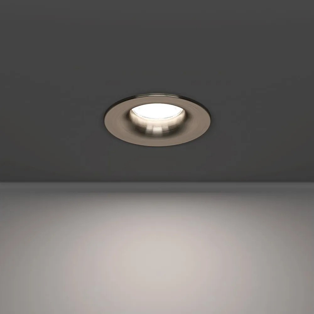 Eglo 902275 -LED вградено таванно осветително тяло за баня SALABATE LED/4,9W/230V Ø8,8 см IP65 хром