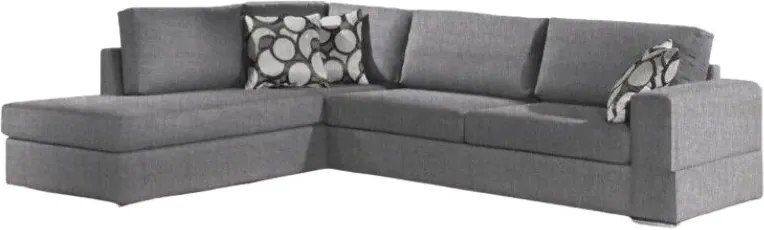 Ъгъл диван Must-Right-275φ 210β cm.-Light gray