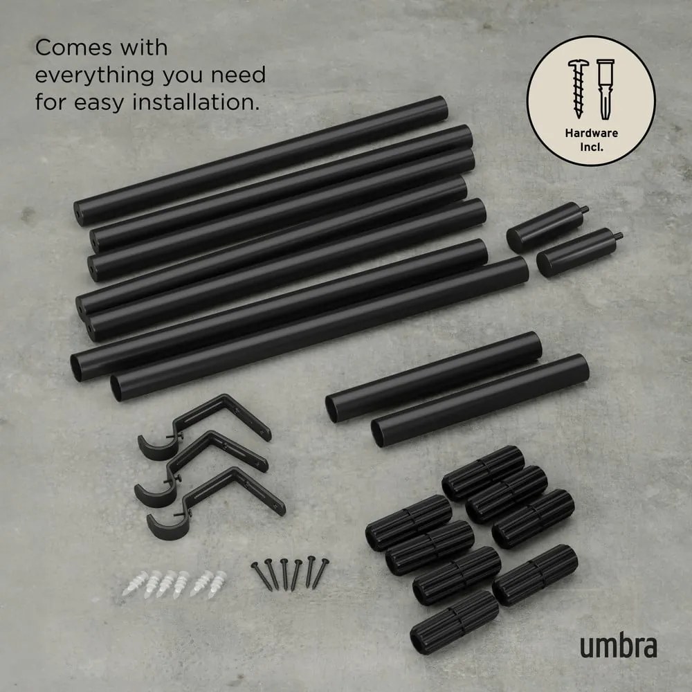 Стоманен разширяем прът за завеси 163 - 325 cm Zen – Umbra