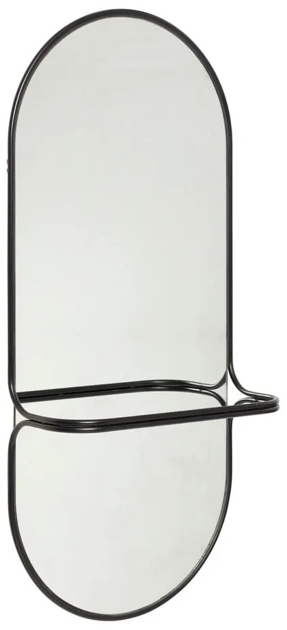 Стенно огледало с рафт 21x102 cm Carry - Hübsch