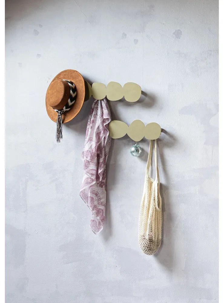 Бежова метална стенна закачалка 58 cm Tumulo – Spinder Design