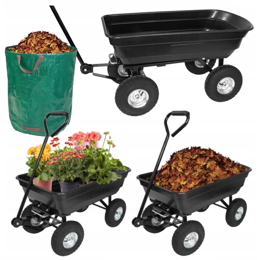 Градинска количка GARDENLINE черна
