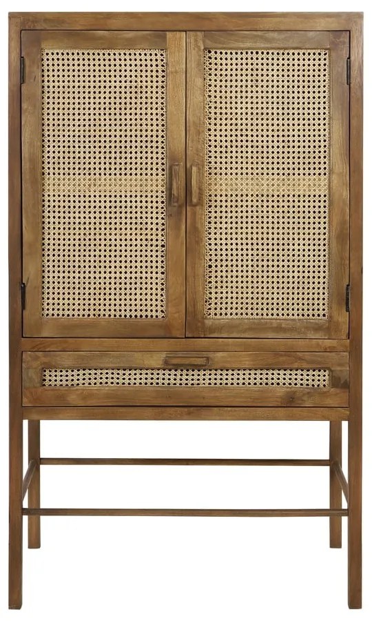 Кафяв скрин от мангово дърво 90x160 cm Nipas - Light &amp; Living