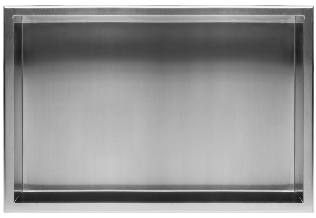 Вграден рафт за баня  30x60 steel brush