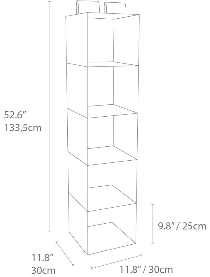 Висящ текстилен органайзер за гардероб Soft Storage – Bigso Box of Sweden