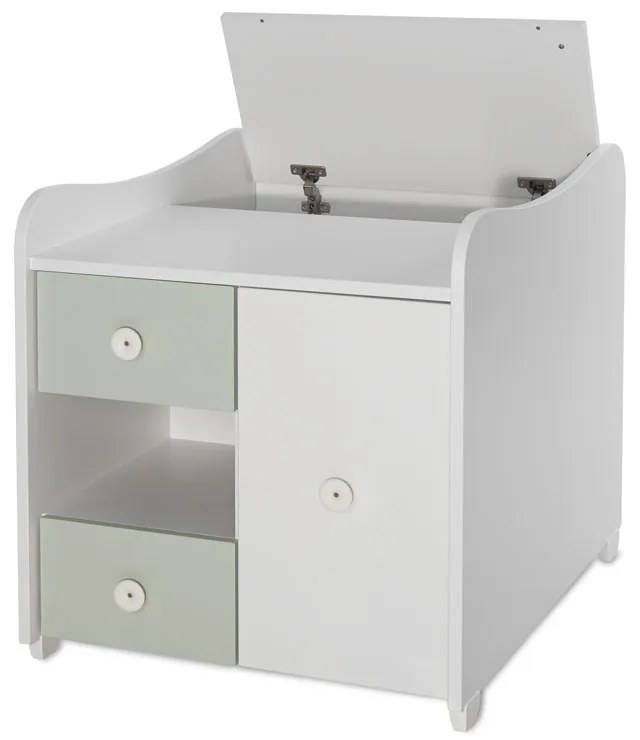 LORELLI Classic Трансформиращо се легло-люлка 190/72 см. MINI MAX БЯЛО/MILKY GREEN